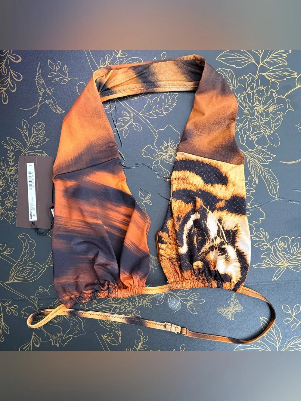 🐅 SKIMS x CAVALLI Halter Bikini Top | Tiger Face Print | 3X | NWT